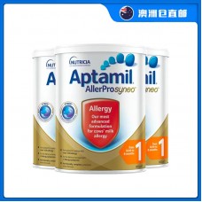 【澳洲直邮包邮】Aptamil 爱他美 深度水解奶粉1段 900克x3罐/箱（0-6个月）【奶粉订单收件人身份证必需上传】
